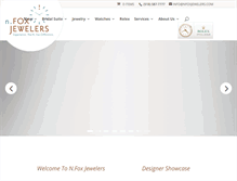 Tablet Screenshot of nfoxjewelers.com